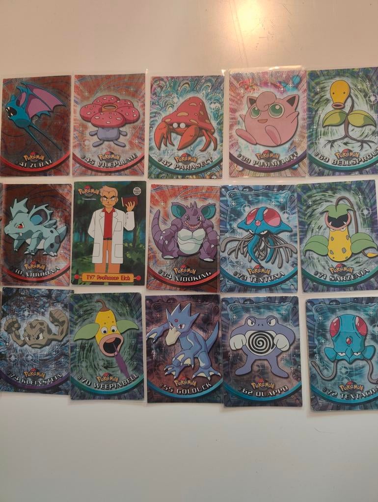 Pokémon Kaarten Collectie - topps Holo Kaarten, Ophalen of Verzenden, Gebruikt, Meerdere kaarten, Foil