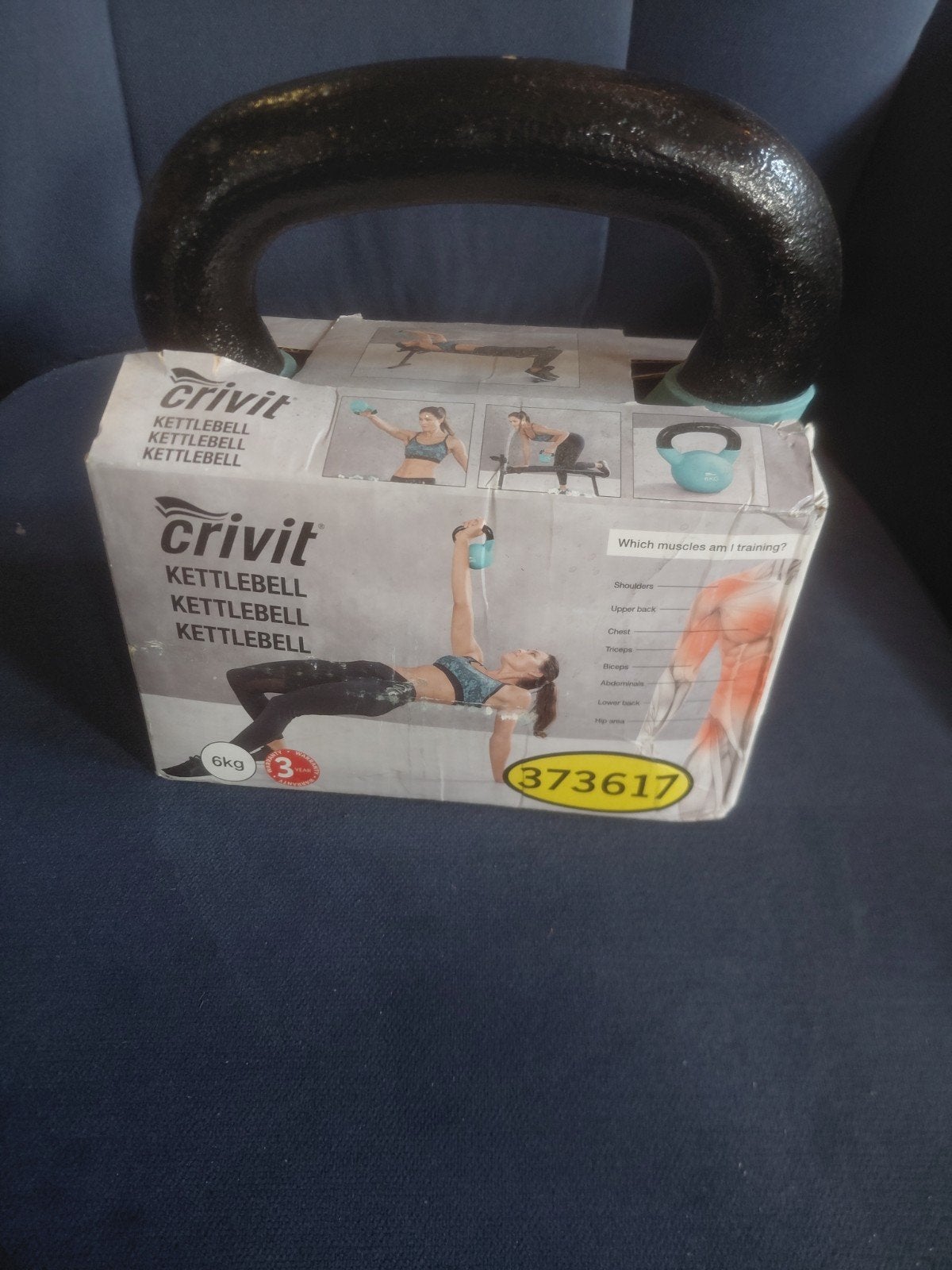 Crivit Kettlebell 6 kg - Zo goed als nieuw, Ophalen of Verzenden