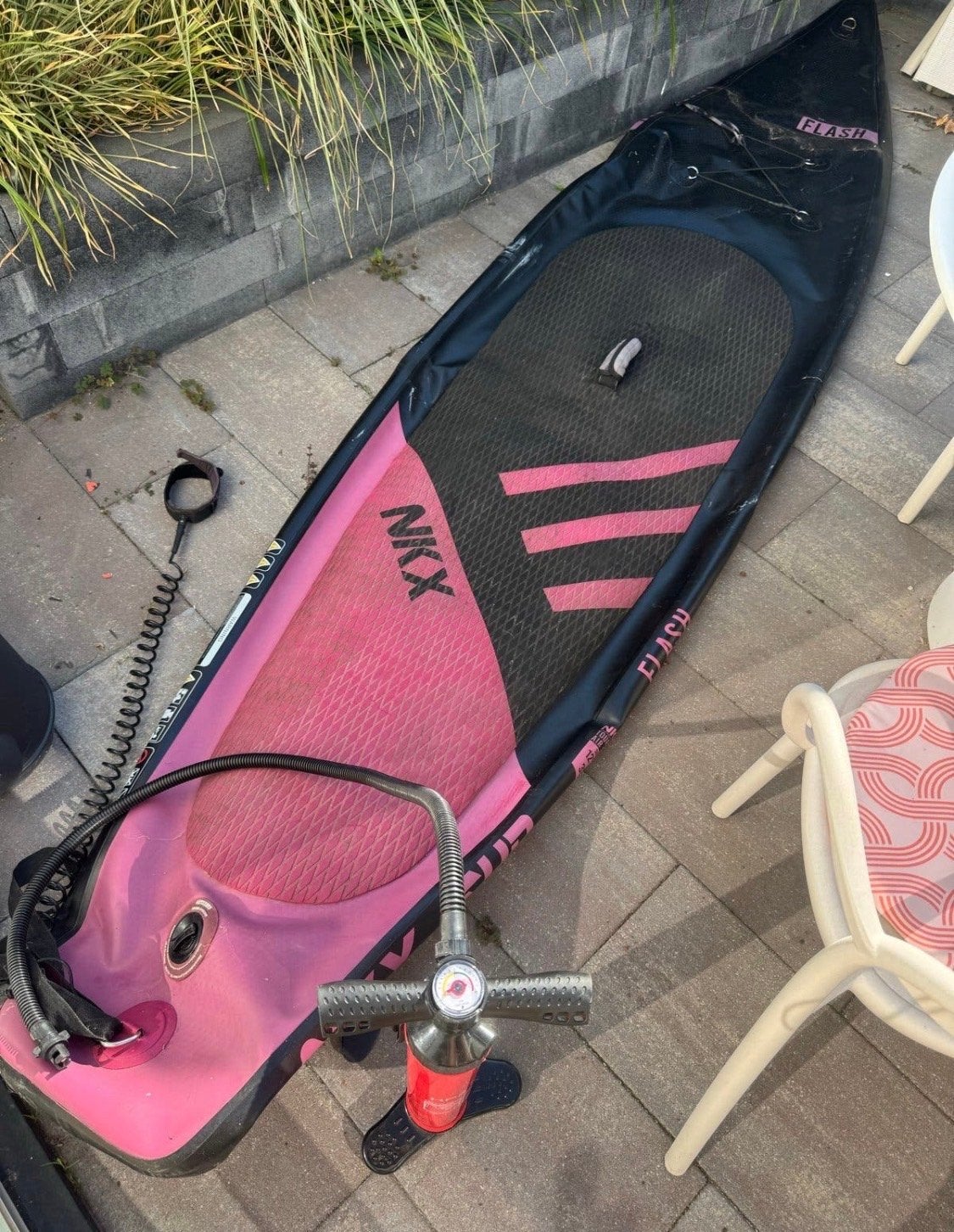 Gratis NKX Touring Air SUP 12'6 met klein lekje, Watersport en Boten, Ophalen, Gebruikt, SUP-boards