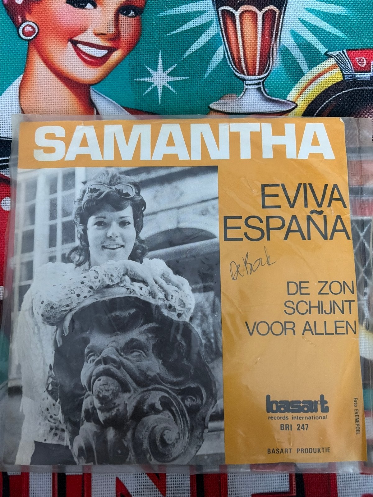 Samantha - Eviva España / De Zon Schijnt Voor Allen (Single), Cd's en Dvd's, Gebruikt, Originele persing, 7 inch, EP