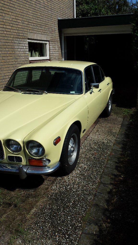 Oldtimer Jaguar uit californie Amerika met ned kenteken, Ophalen, Gebruikt