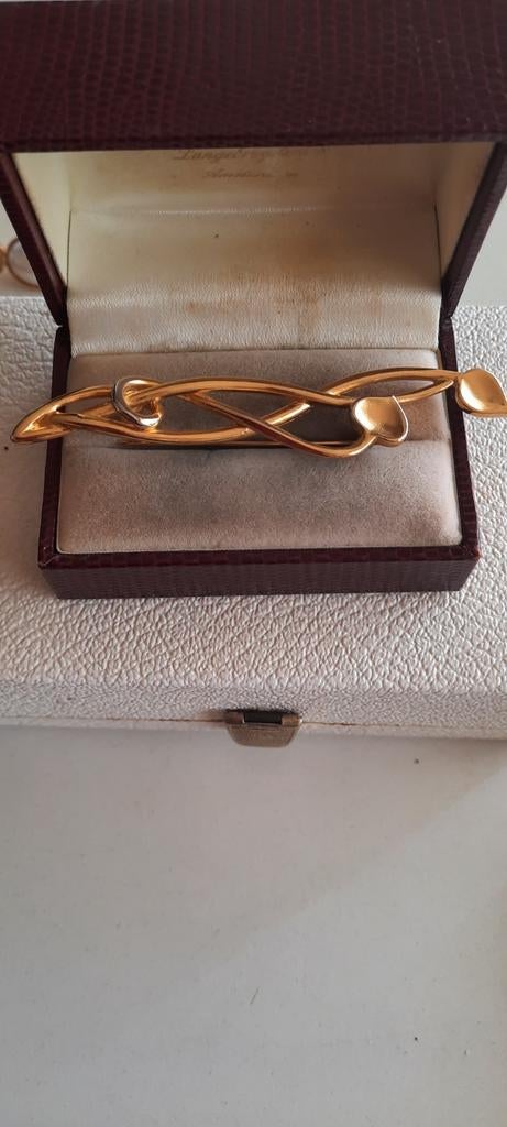 Vintage modernistische  designer broche Monet, Ophalen of Verzenden, Overige materialen, Broche