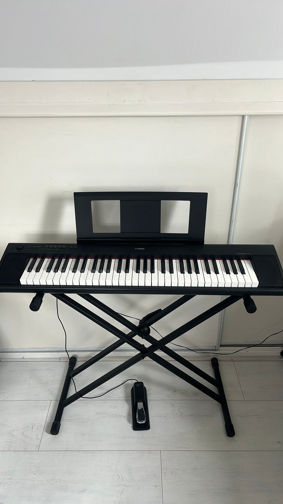 Yahama keyboard piaggero np-12, Ophalen, Yamaha, Met standaard, 61 toetsen