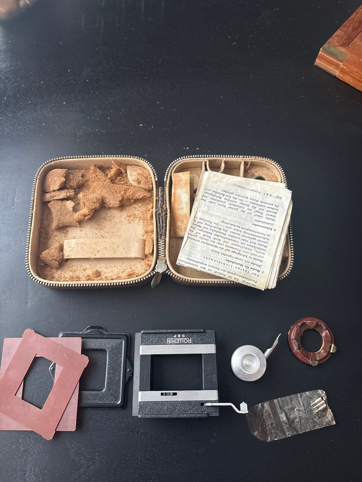 Vintage Rollei RolleiKin DBP Doka-onderdelen met etui, Ophalen of Verzenden, Gebruikt