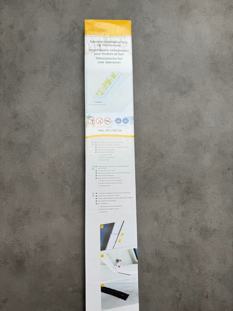 telescopisch hor voor dakraam, Ophalen, 100 tot 150 cm, Wit, Nieuw