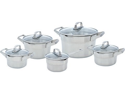 Gezocht: BK Premium Plus pannenset, Gebruikt, Met deksel, BK, Pannenset