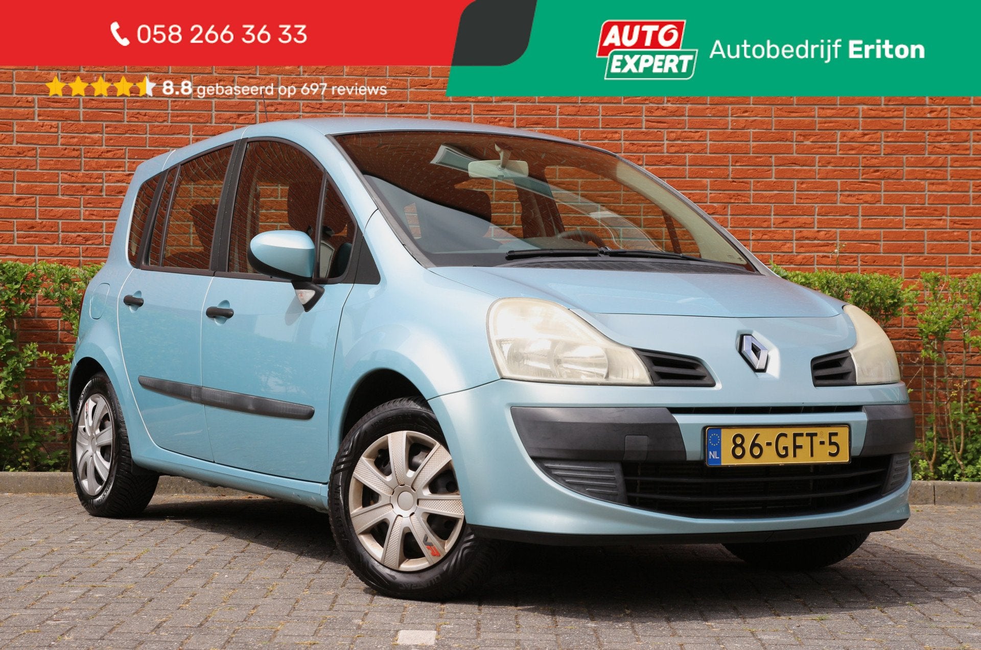 Renault Modus 1.2 TCE 101pk Expression | NL-auto | 5 deuren, Voorwielaandrijving, Gebruikt, 4 cilinders, Blauw
