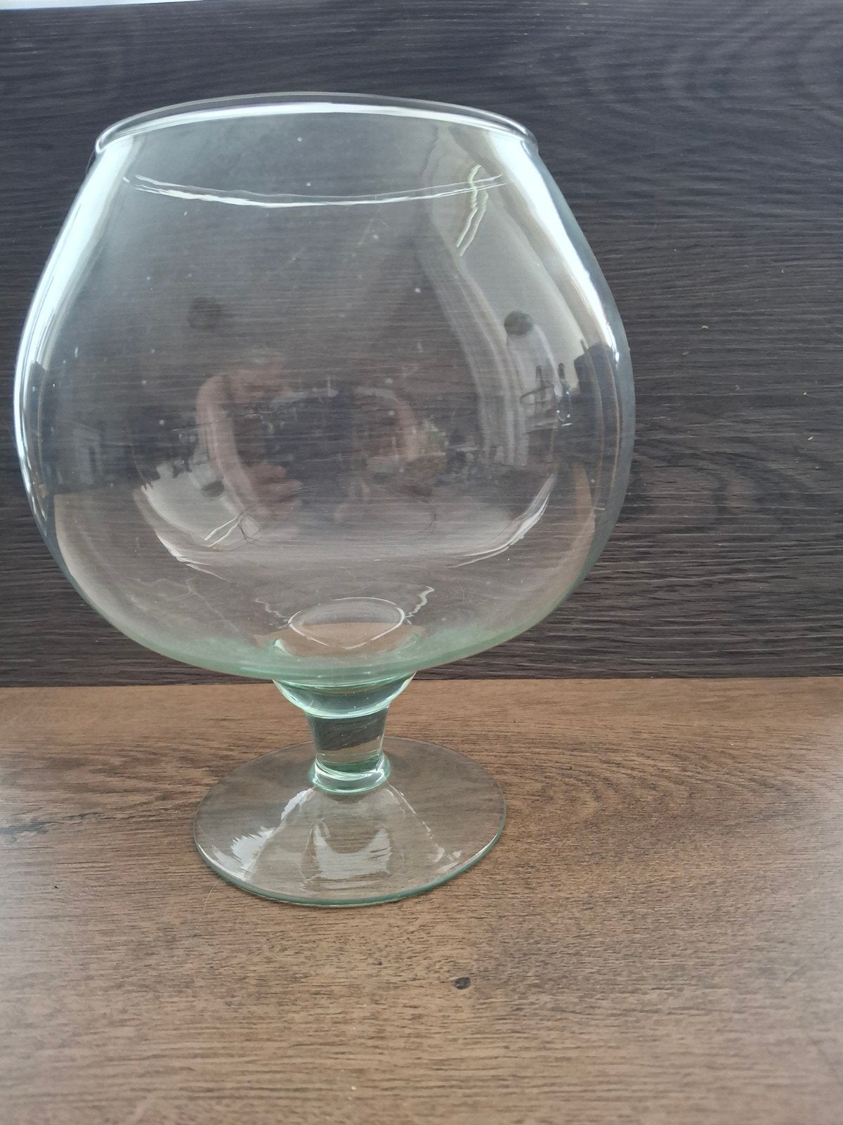 Cognac glas/ballonvaas glas bijna 20 cm hoog, Ophalen of Verzenden, Zo goed als nieuw, Overige typen