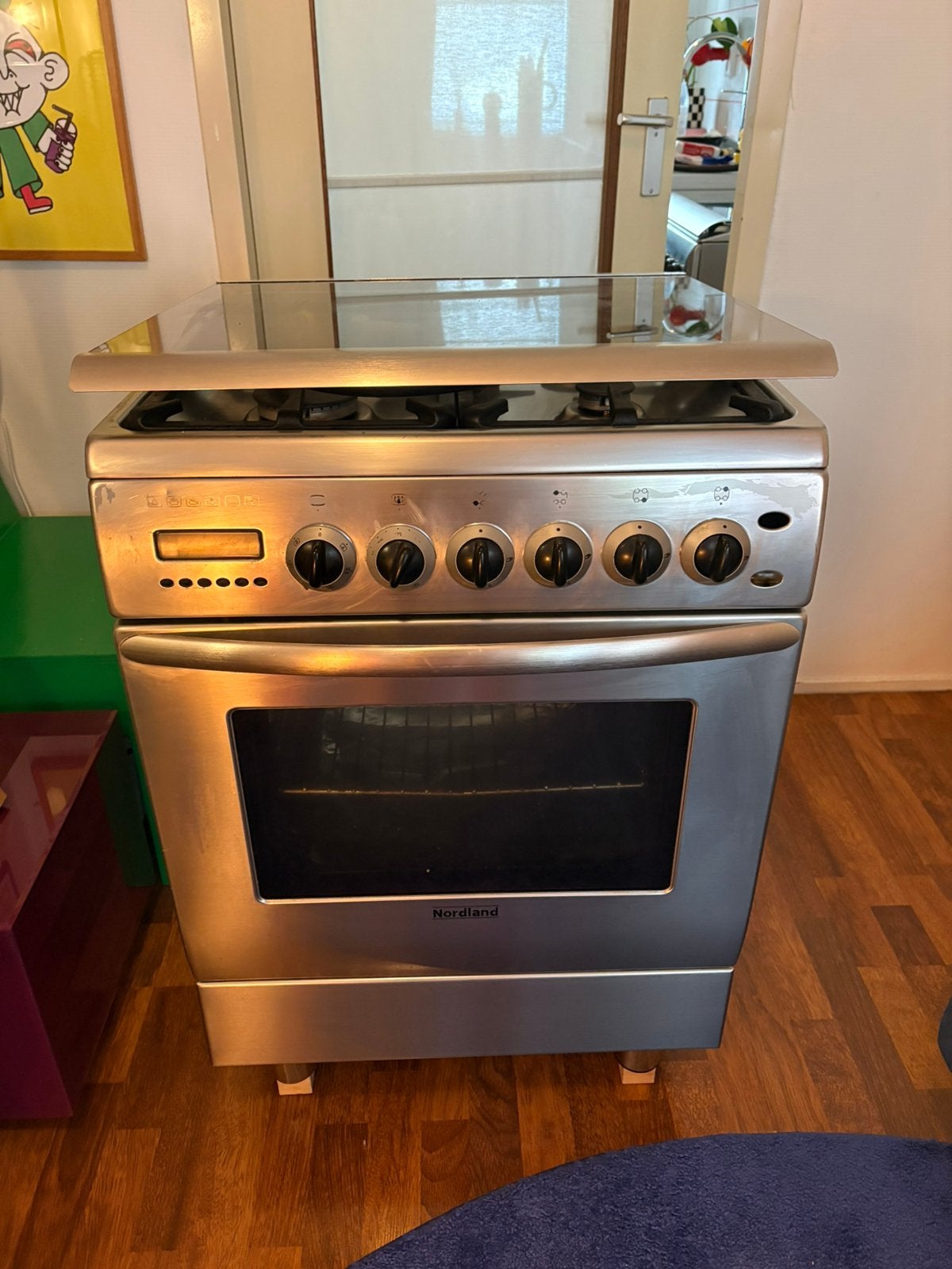 Gasfornuis met oven gratis, Ophalen, 4 kookzones, Gas, Niet werkend