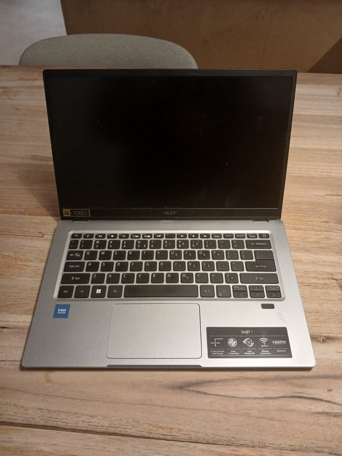 Acer Swift 1 SF114 Laptop, Ophalen, Gebruikt, Qwerty, 14 inch