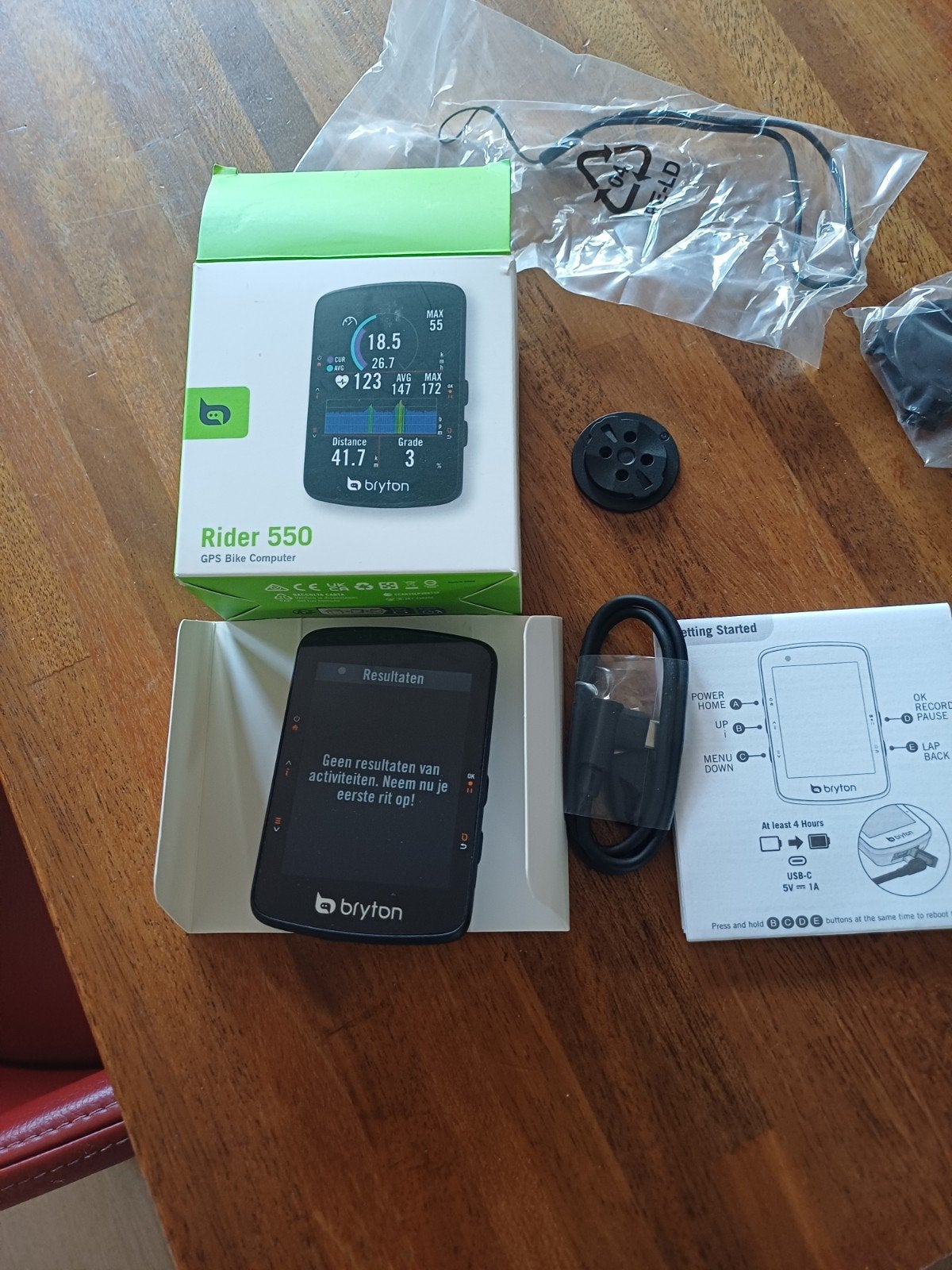 Bryton Rider 550 GPS Fietscomputer, Ophalen of Verzenden, GPS, Zo goed als nieuw