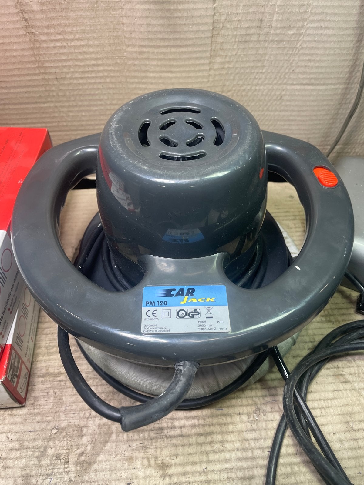Car Jack PM 120 Polijstmachine incl poetsmiddel, Ophalen
