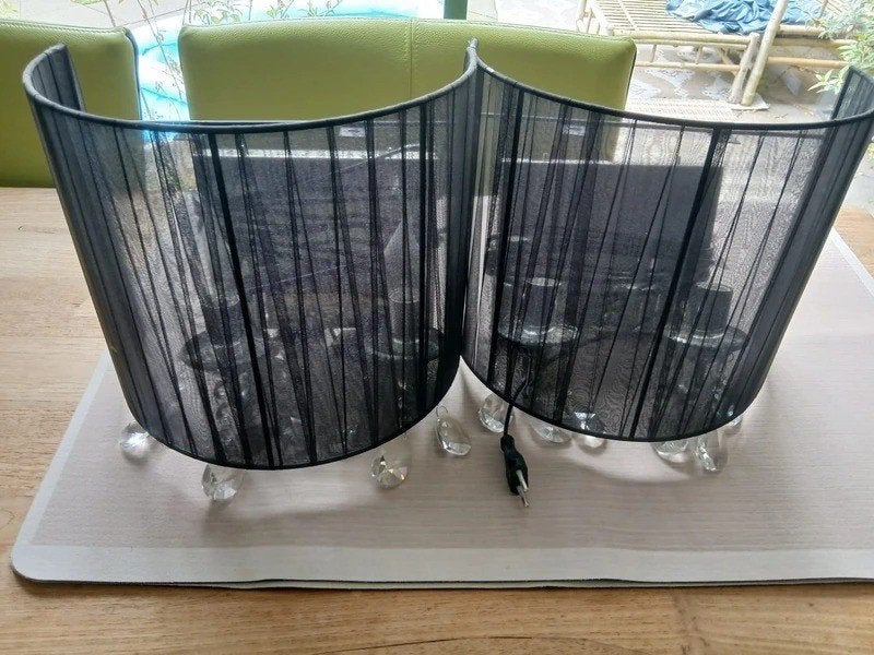wand lampen, Ophalen of Verzenden, Zo goed als nieuw, Wandlamp, Zwart