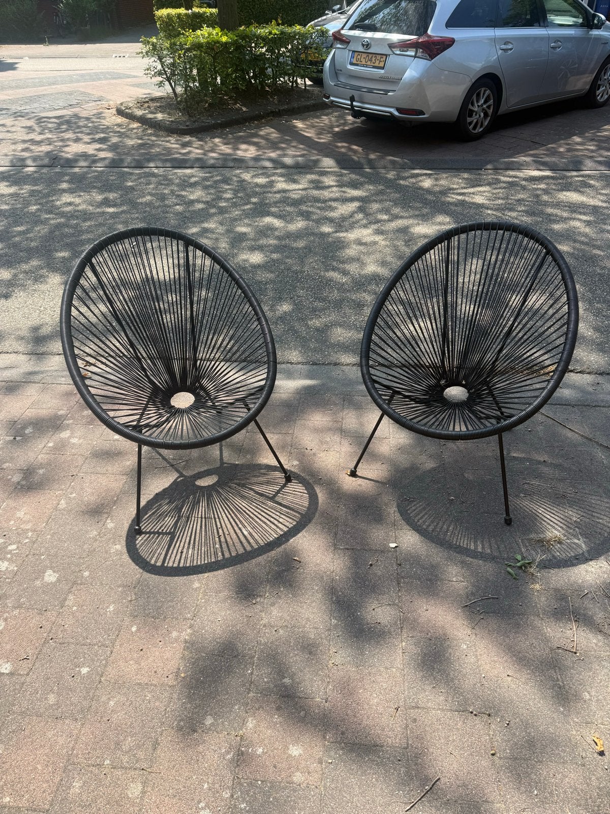 Twee Jysk Ubberup tuinstoelen - Zo goed als nieuw, Ophalen, Zo goed als nieuw, Metaal