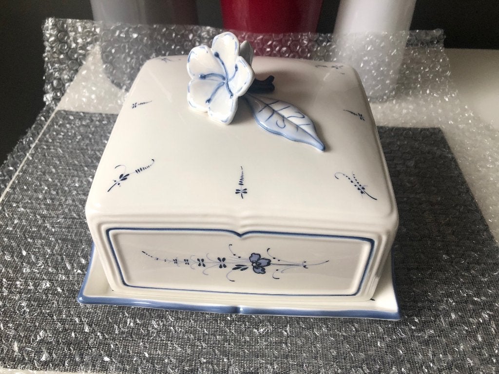 Villeroy & Boch Vieux Luxembourg Taartplateau met deksel, Overige typen, Ophalen of Verzenden, Zo goed als nieuw, Overige stijlen