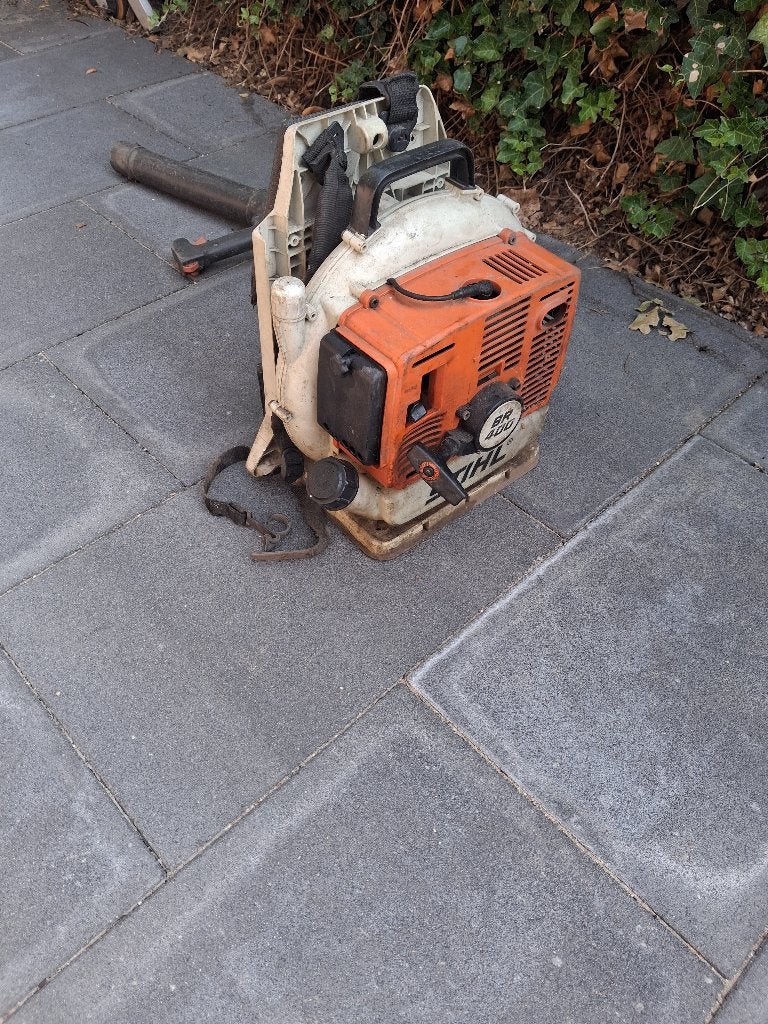 Stihl br 400 rugblazer/bladblazer, Ophalen, Gebruikt, Ruggedragen, Stihl