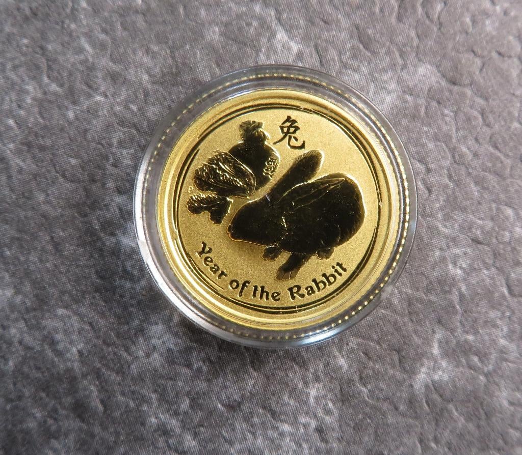 Lunar Rabbit 1/10 oz, Verzenden, Goud