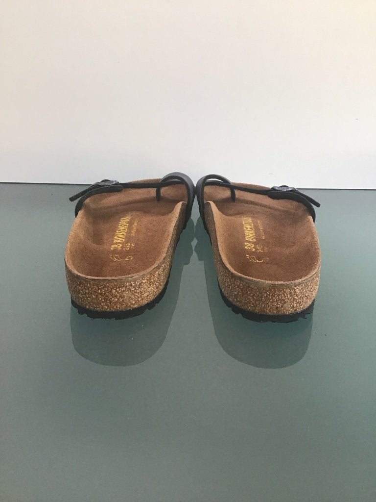 Birkenstock Piazza 38 | grijze slippers | Gratis verzenden, Kleding | Dames, Schoenen, Slippers, Verzenden, Zo goed als nieuw