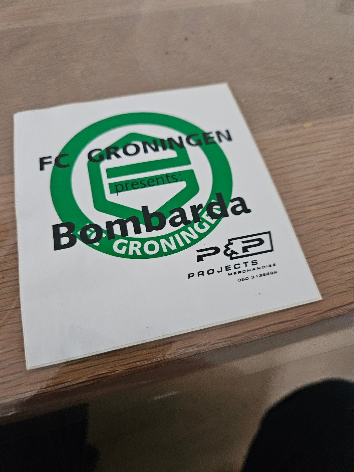 Fc Groningen Bombarda sticker, Ophalen of Verzenden