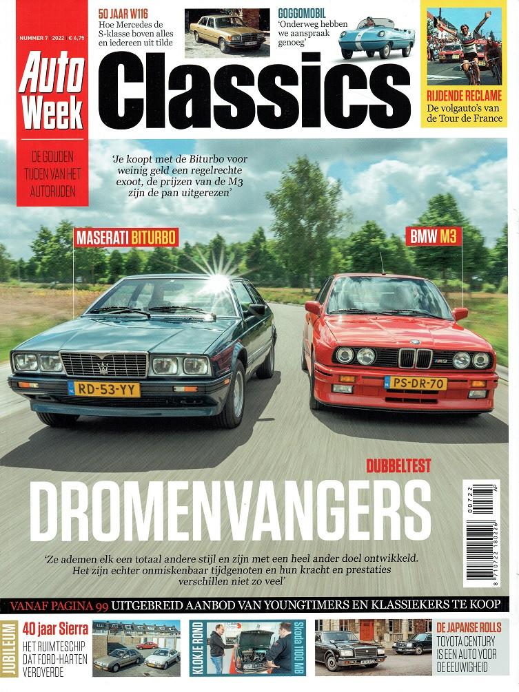 Autoweek Classics 2022 nr. 7 (oa. BMW M3 & Maserati Biturbo), Verzenden, Gelezen, Algemeen