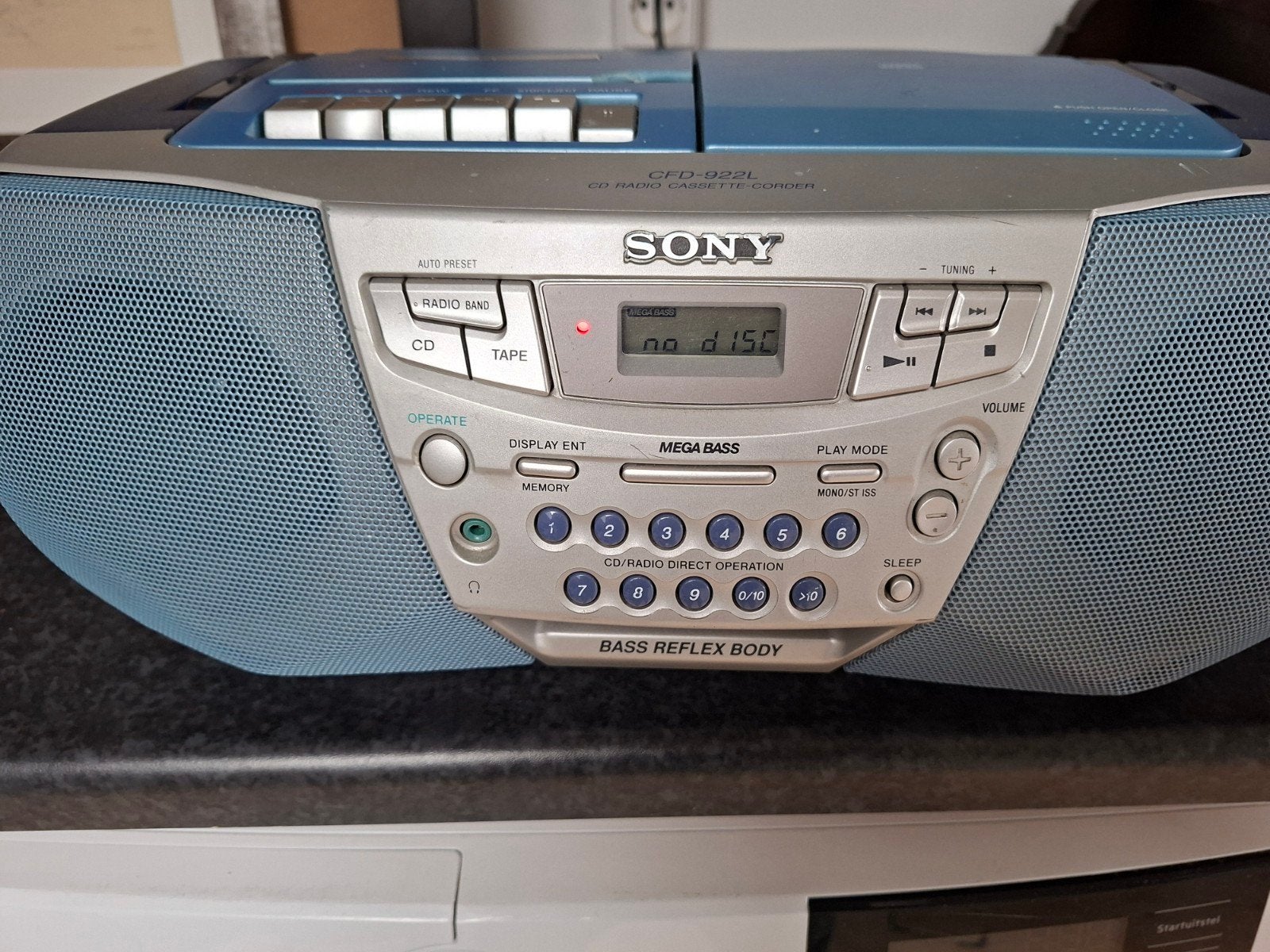 Sony CFD-922L CD Radio Cassette-Corder Boombox, Ophalen, Zo goed als nieuw, Radio, Met cd-speler