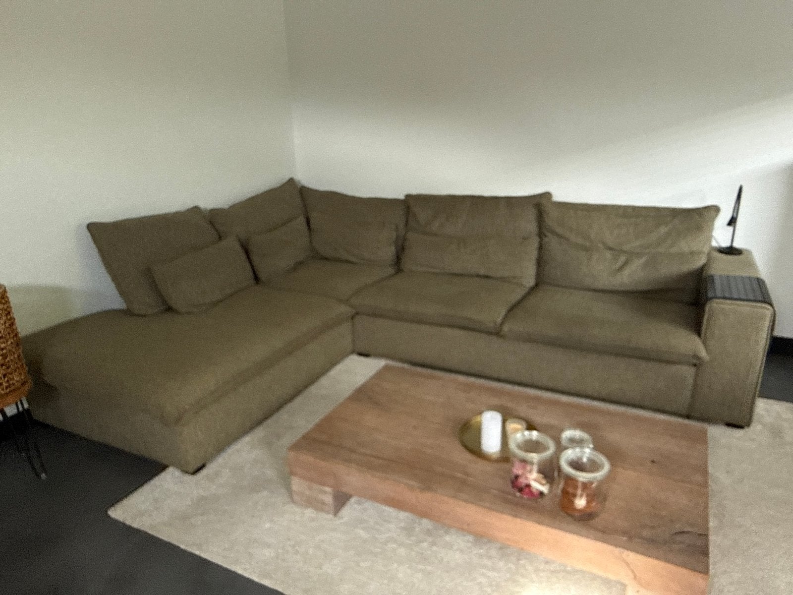 Grote hoekbank van Sissy Boy met chaise longue, Huis en Inrichting, Ophalen, Hoekbank, 300 cm of meer, Zo goed als nieuw
