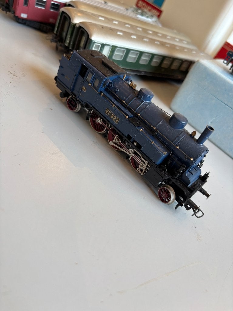 Liliput locomotief jbu060 7500 h0 dampflok VI-c 922 der bad, Ophalen of Verzenden, Gelijkstroom, Locomotief, Liliput
