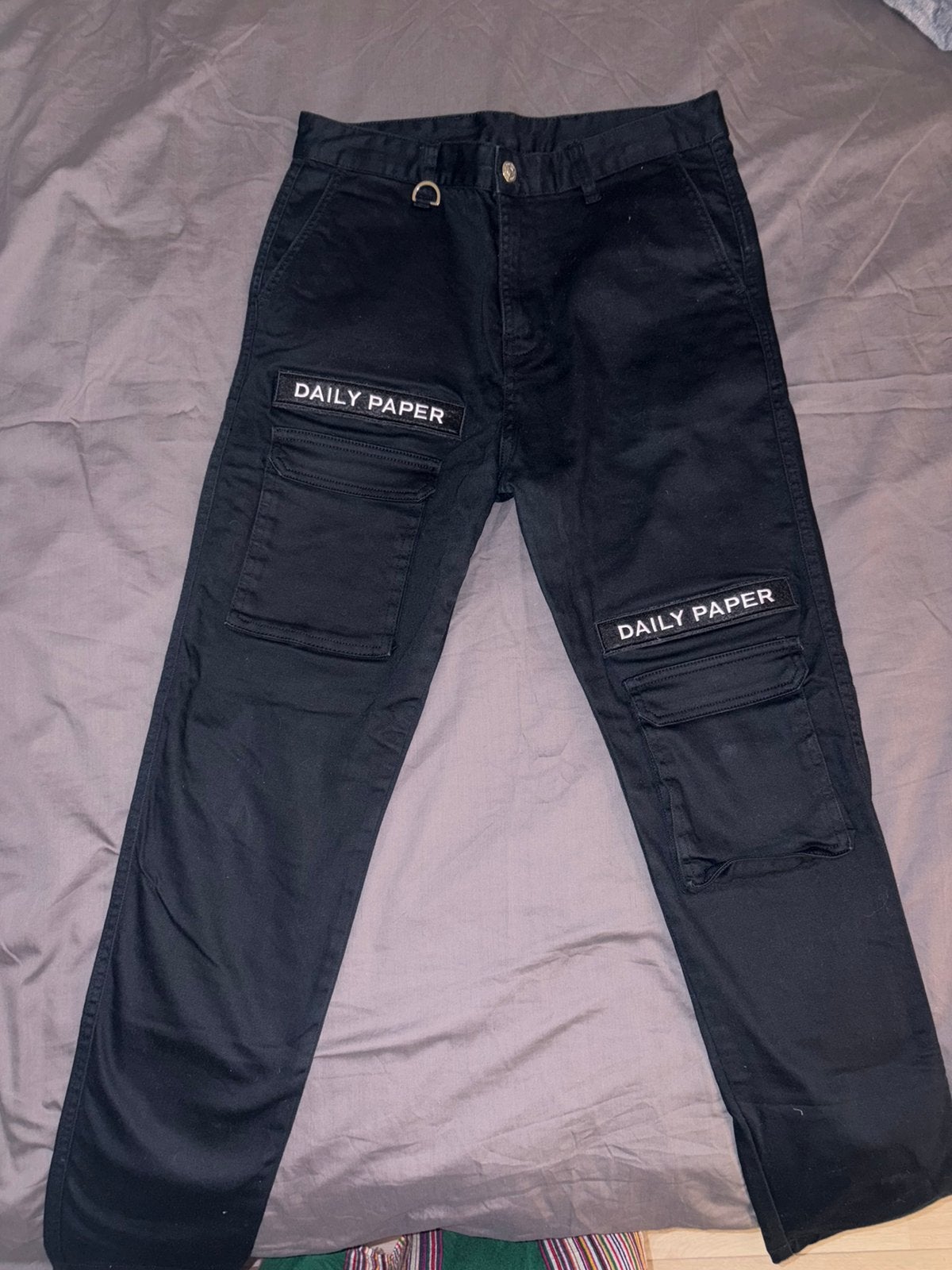 Daily paper broek, Ophalen of Verzenden, Zo goed als nieuw, Maat 48/50 (M), Zwart