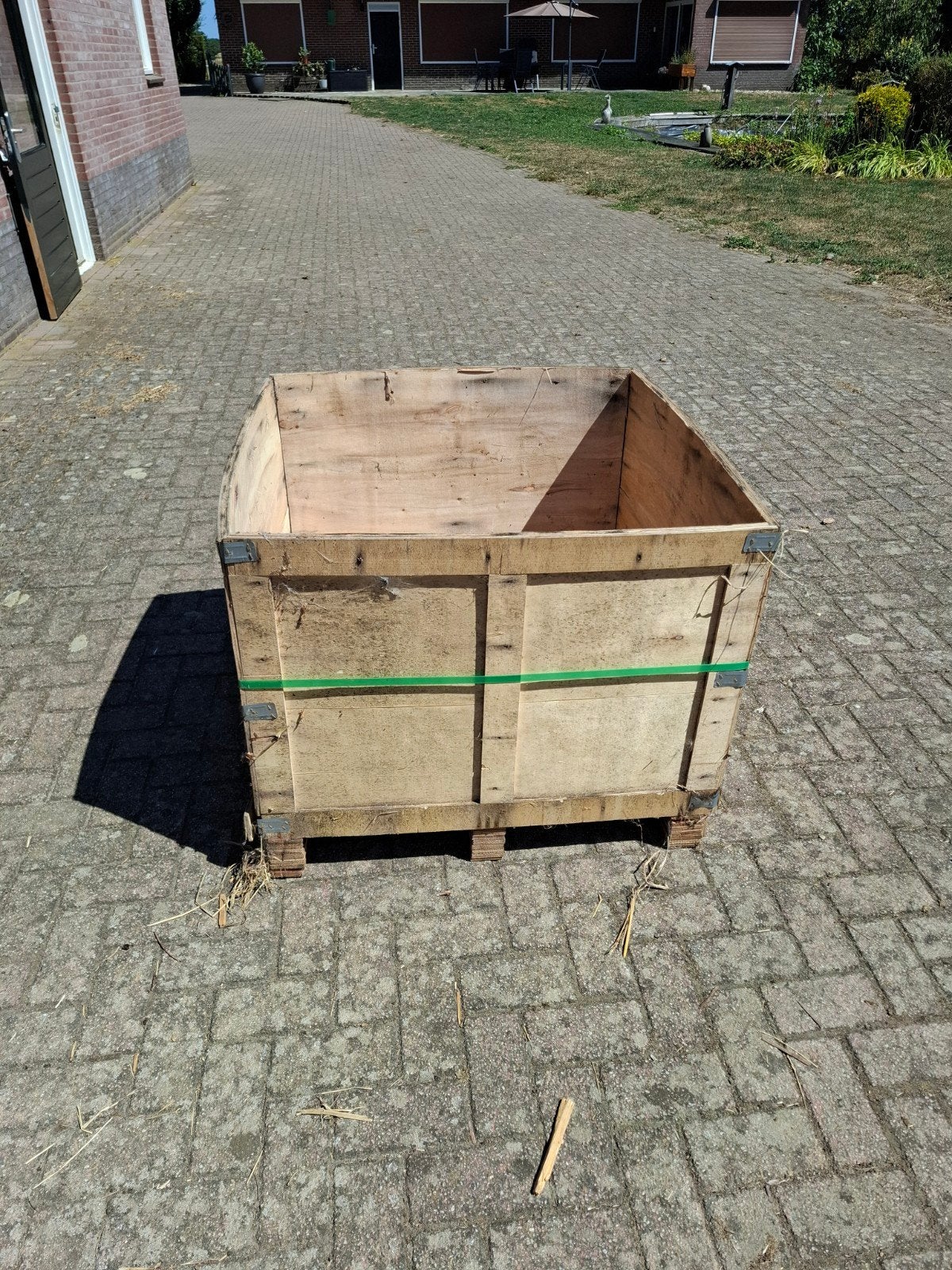 Grote houten bak voor opslag, Doe-het-zelf en Verbouw, Hout en Planken, Ophalen, Gebruikt, Overige typen, 50 mm of meer