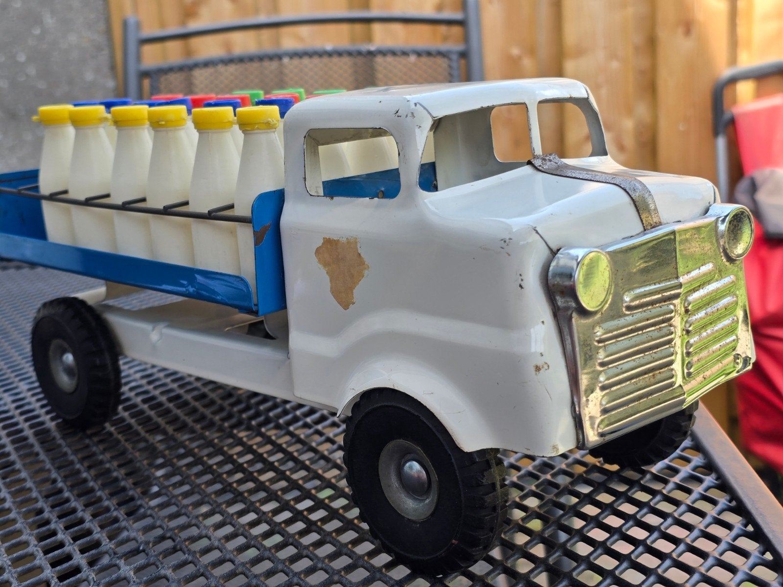 Tri-ang melkwagen 1950-'60, Ophalen of Verzenden, Gebruikt, Auto
