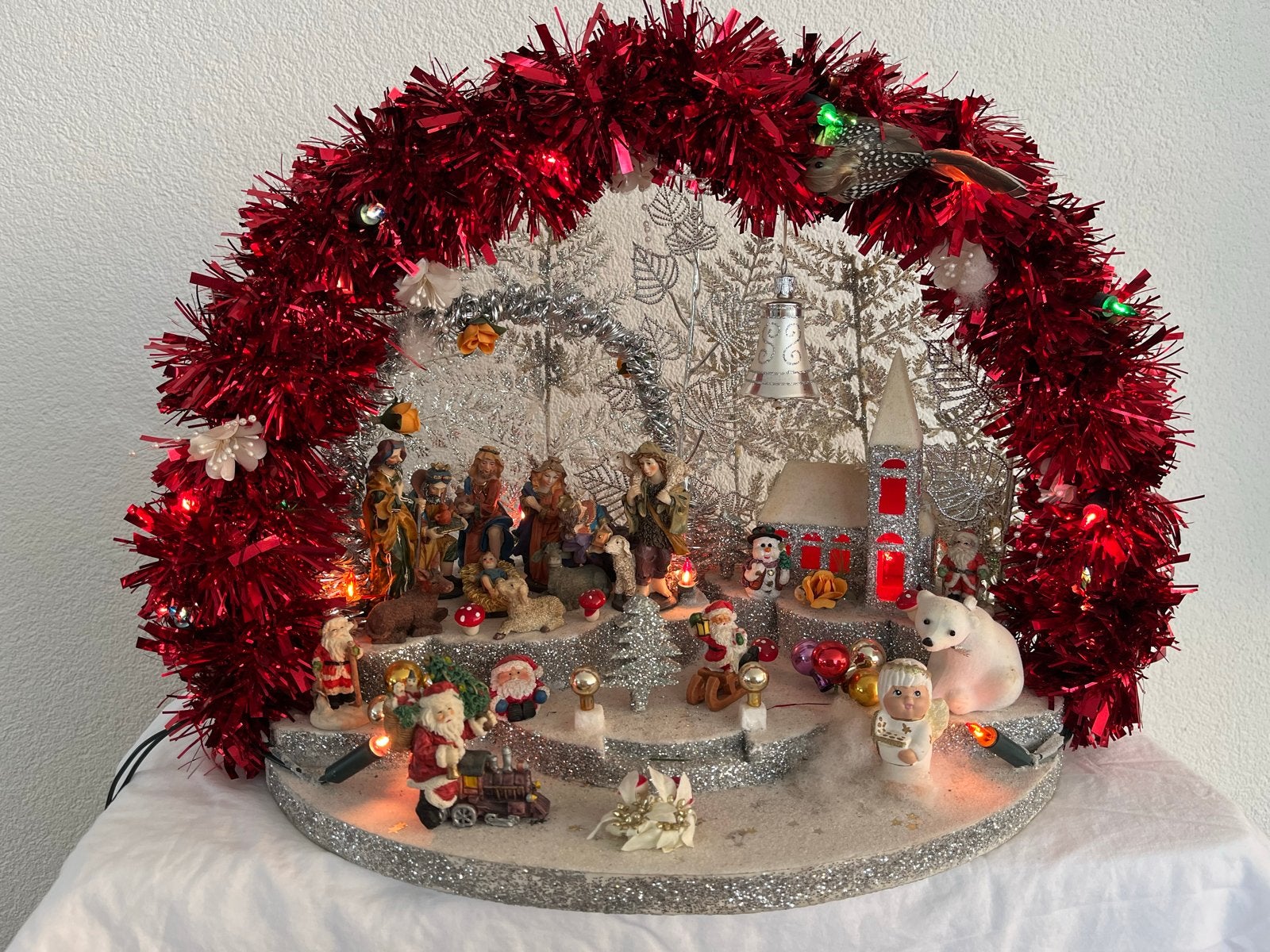 Prachtig kerst dorp met verlichting, Diversen, Ophalen, Zo goed als nieuw