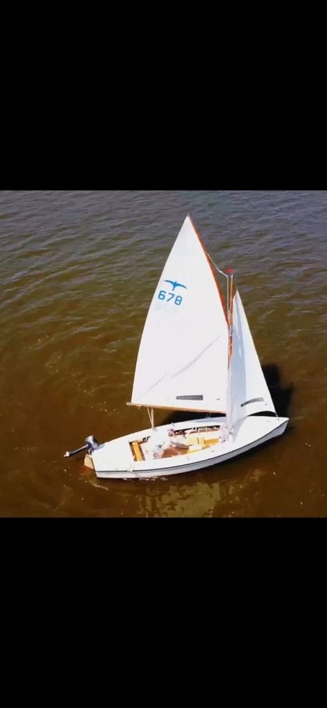 Polyvalk , helemaal compleet   + buitenboord motor 4 pk, Watersport en Boten, Ophalen, Fok, Gebruikt, 4 pk