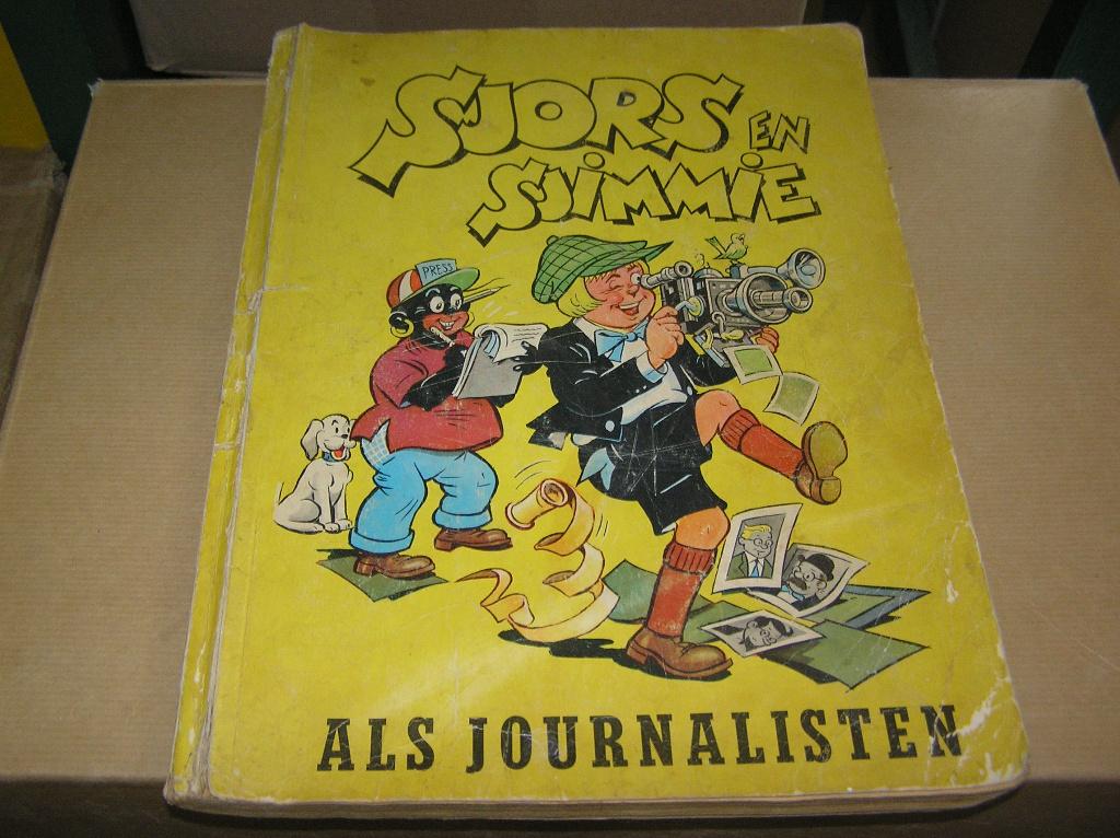  Sjors en Sjimmie als journalisten- Frans Piët, Boeken, Stripboeken, Gelezen, Eén stripboek, Ophalen of Verzenden, Frans Piët