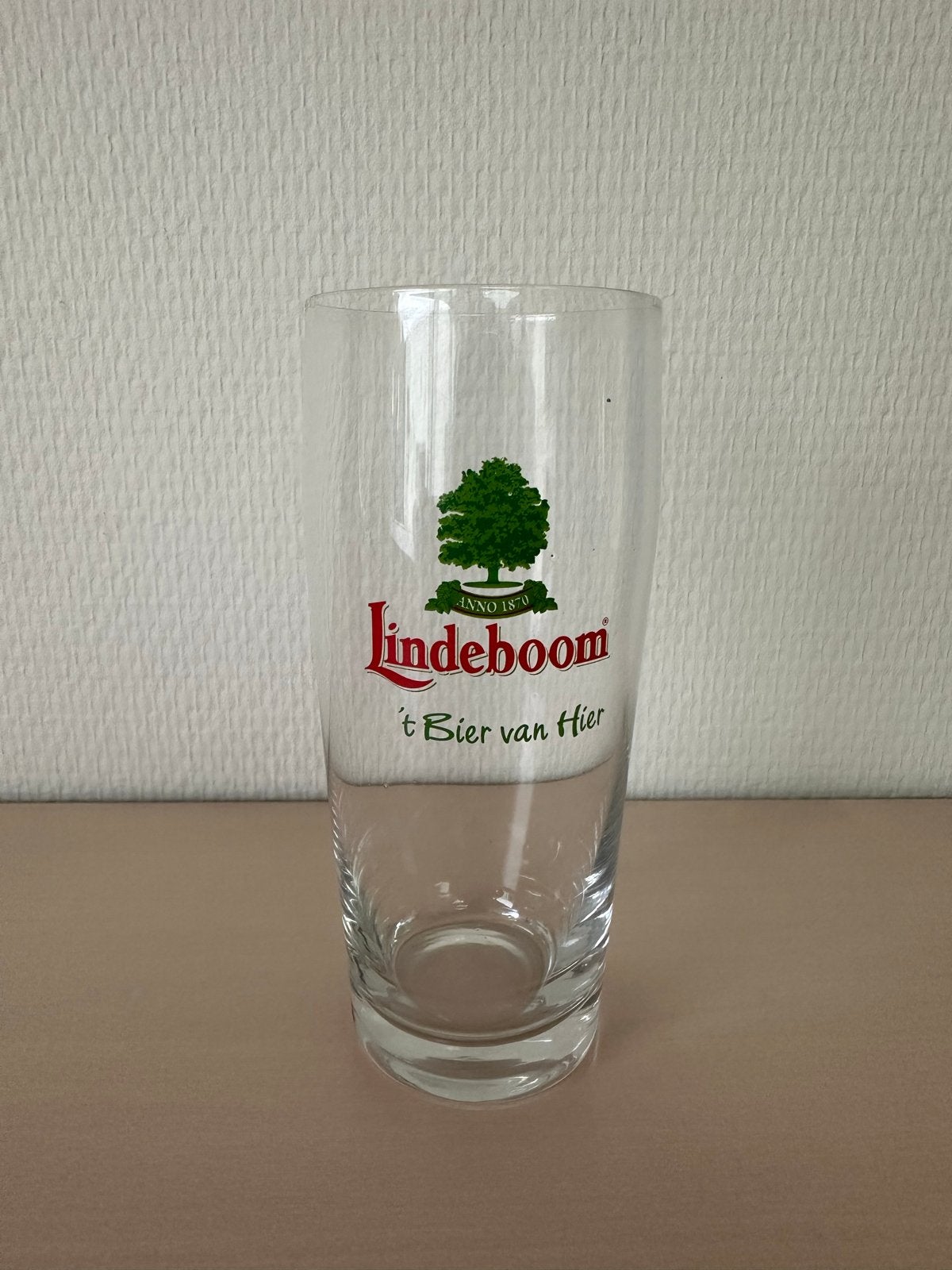 Lindeboom Bierglazen - Set van 6, Verzamelen, Ophalen, Zo goed als nieuw, Bierglas