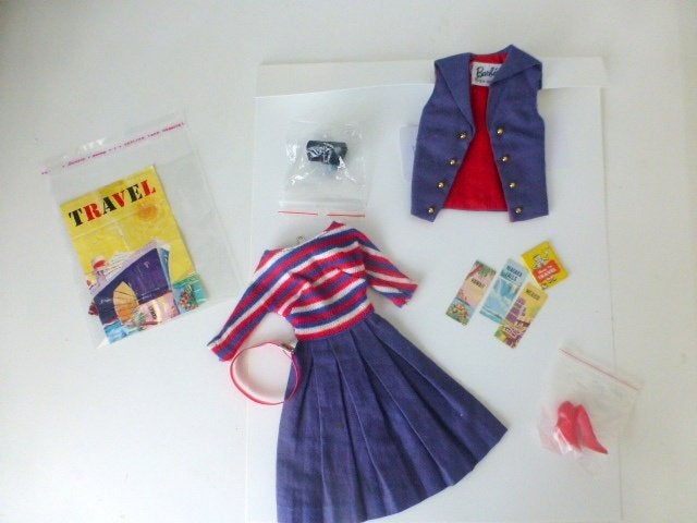 Barbie vintage Aboard Ship, NM en compleet #1631, Verzamelen, Ophalen of Verzenden, Nieuw, Kleertjes