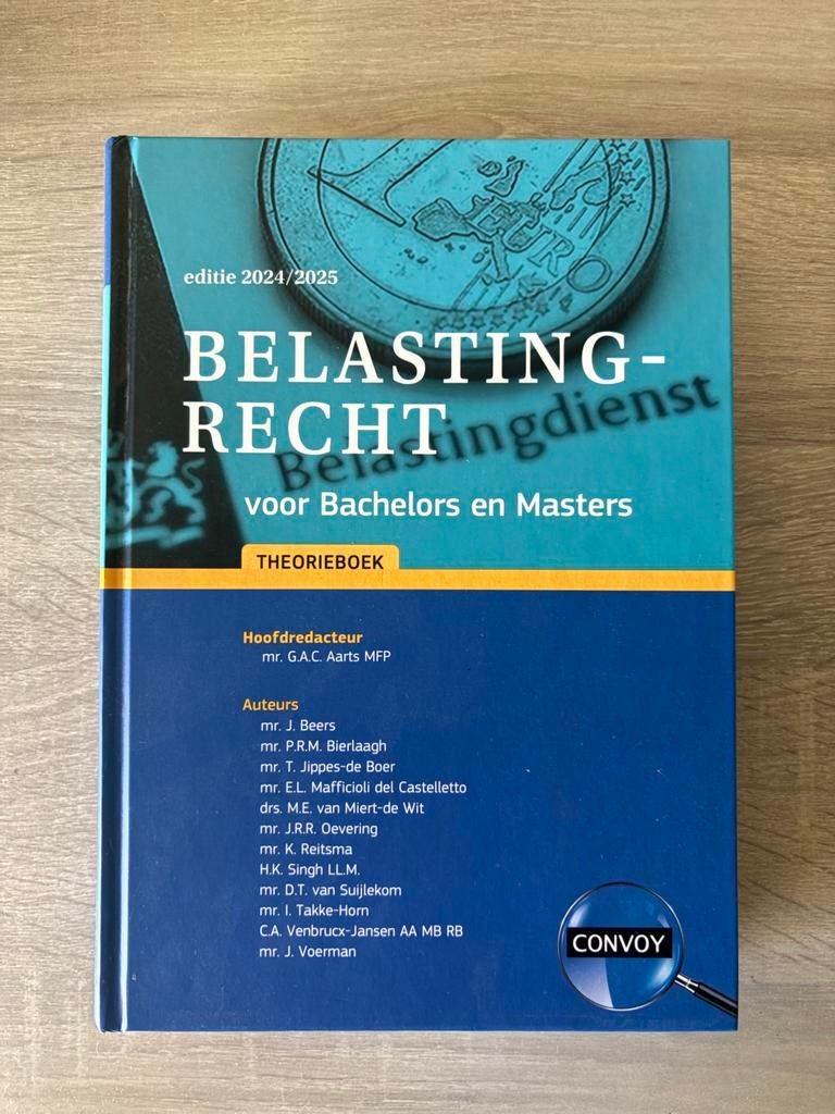 Belastingrecht Boeken: Lesboek en Opgavenboek 2024/2025, Ophalen of Verzenden, Gamma, Nieuw, HBO