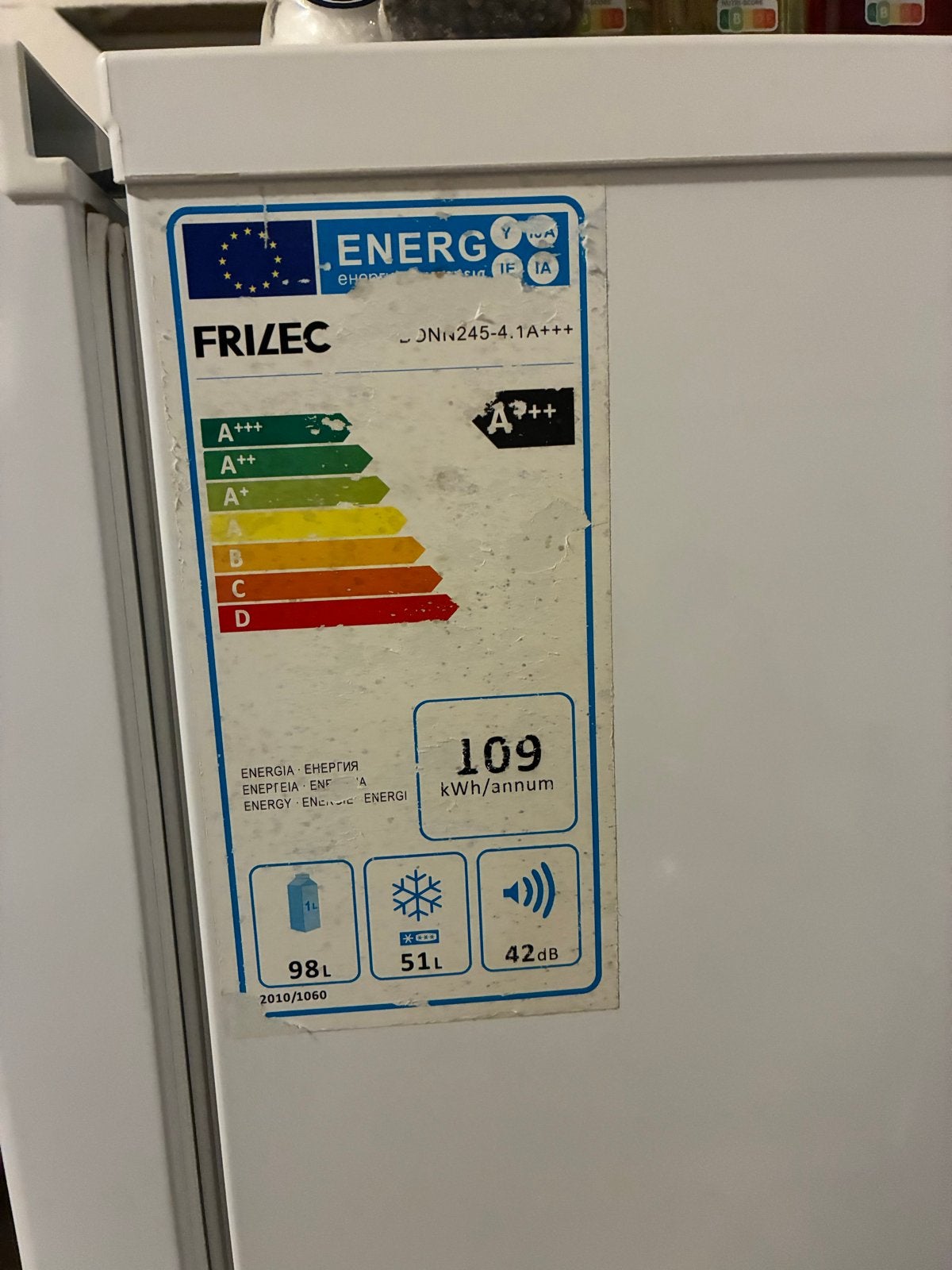Foto 3 van Frizec Koel-vriescombinatie A+++ - Perfect werkend