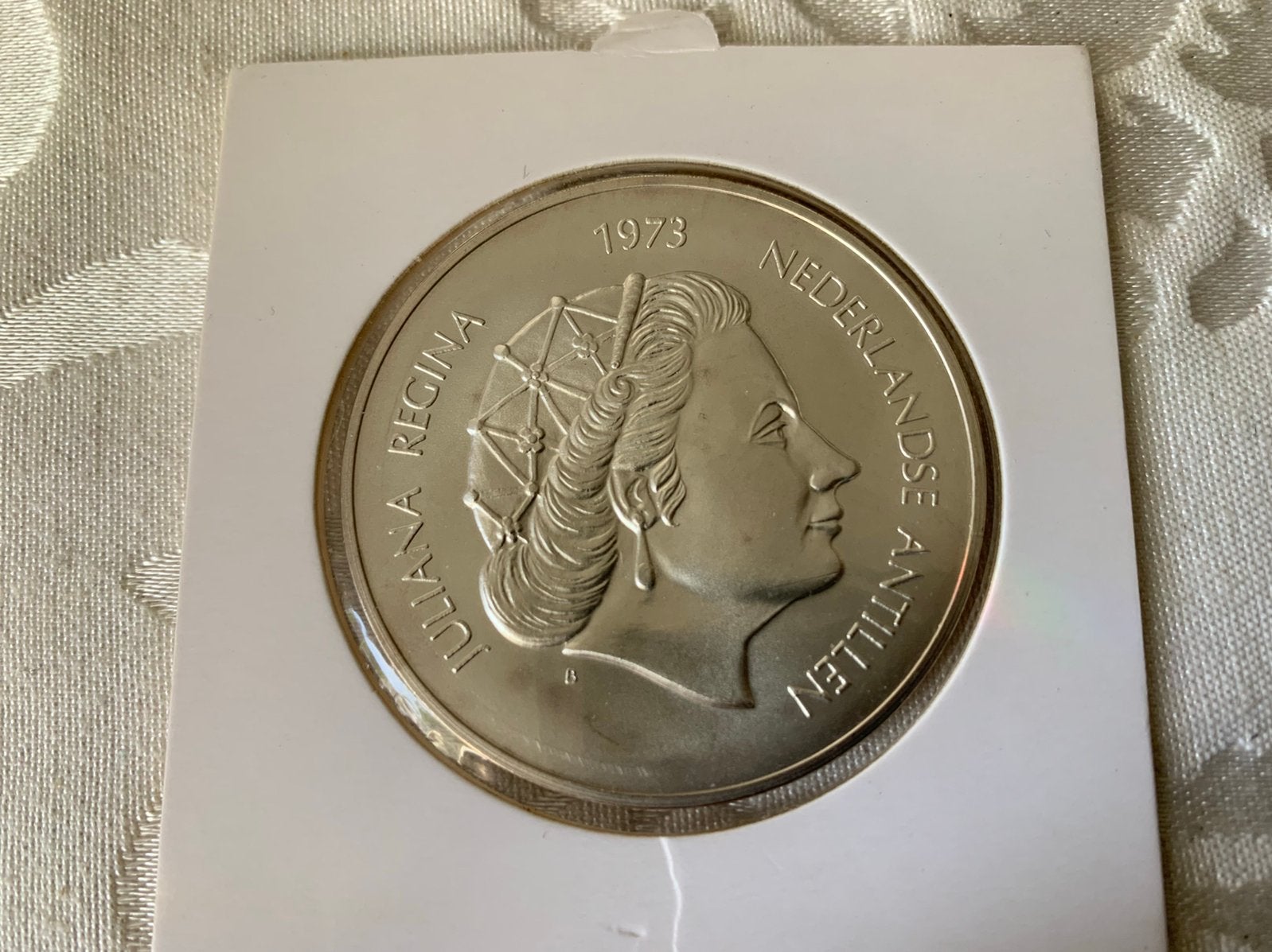 Zilveren postkoets bovenwindse eilanden, Ophalen of Verzenden, Koningin Beatrix