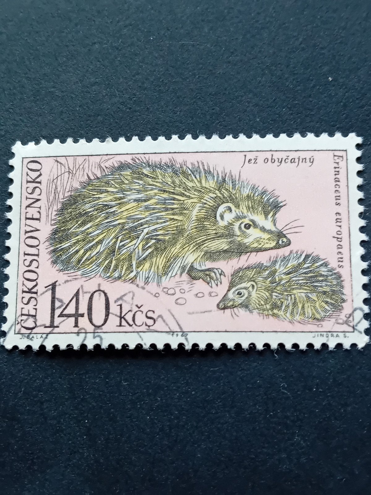 Tsjechoslowakije postzegel egel 1969, Ophalen of Verzenden, Overige landen
