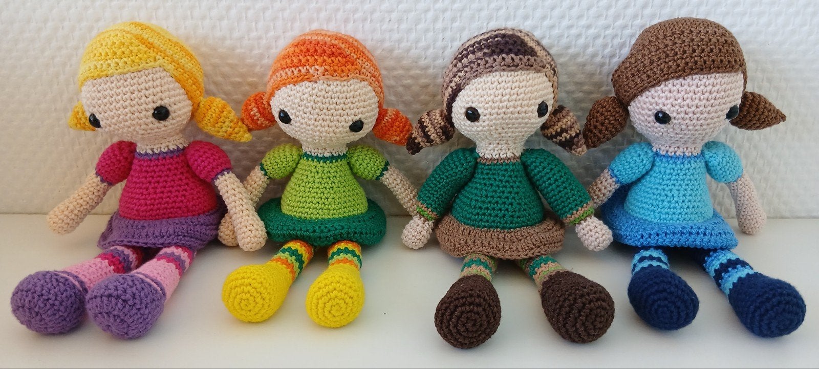 Gondas Creaties Eigenwijsje pop met staartjes à la Pippi

P, Ophalen of Verzenden, Nieuw, Handgemaakt