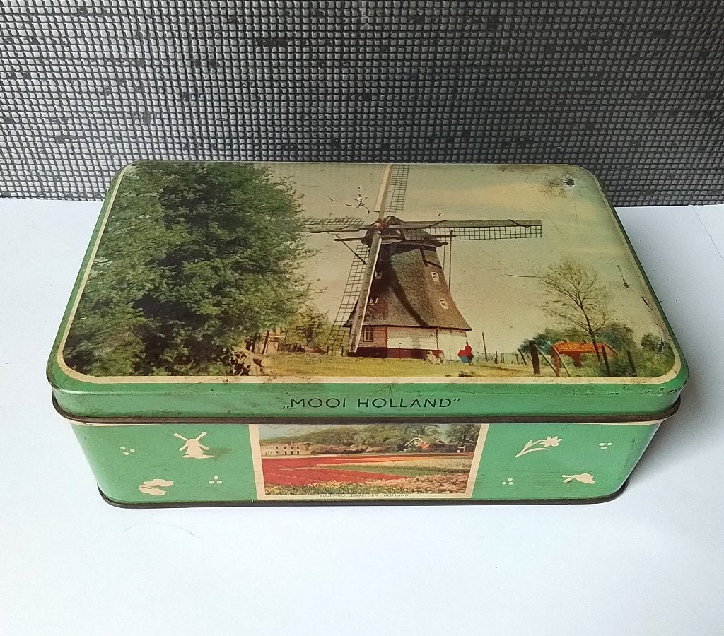vintage verblifa mooi holland blik, Verzamelen, Verzenden, Gebruikt, Overige