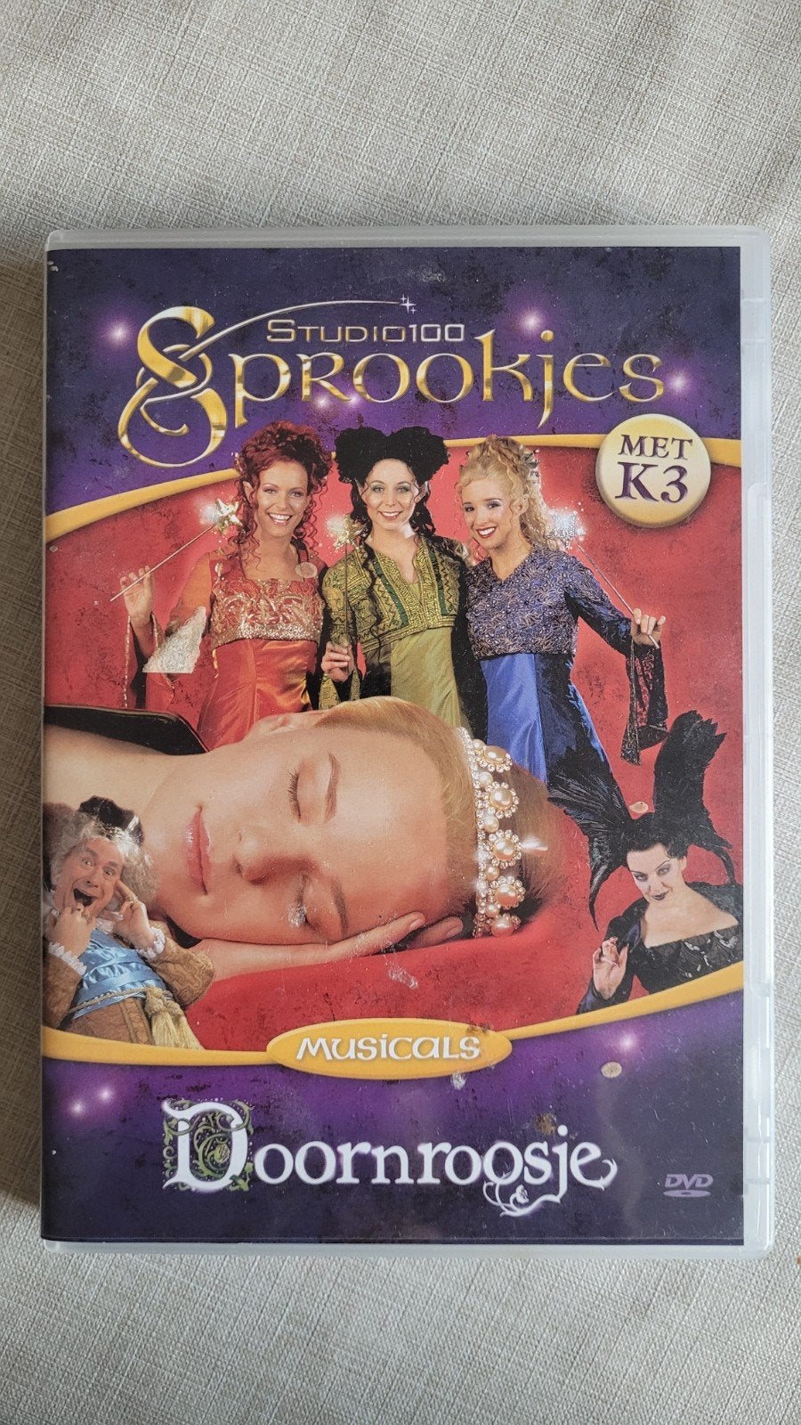 Studio 100 Sprookjes Musicals: Doornroosje DVD K3, Gebruikt, Alle leeftijden, Sprookjes, Film