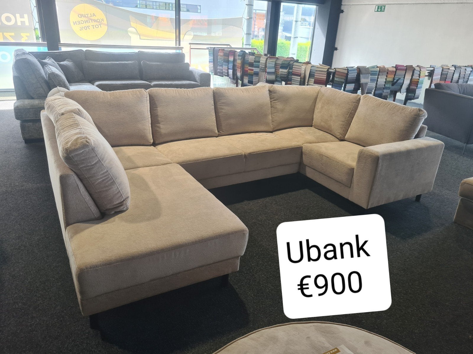 LEEGVERKOOP!OP=OP!NIEUWE HOEKBANK- UBANK- SLAAPBANK- 3+2ZITS, Huis en Inrichting, Ophalen of Verzenden, Nieuw, 150 cm of meer
