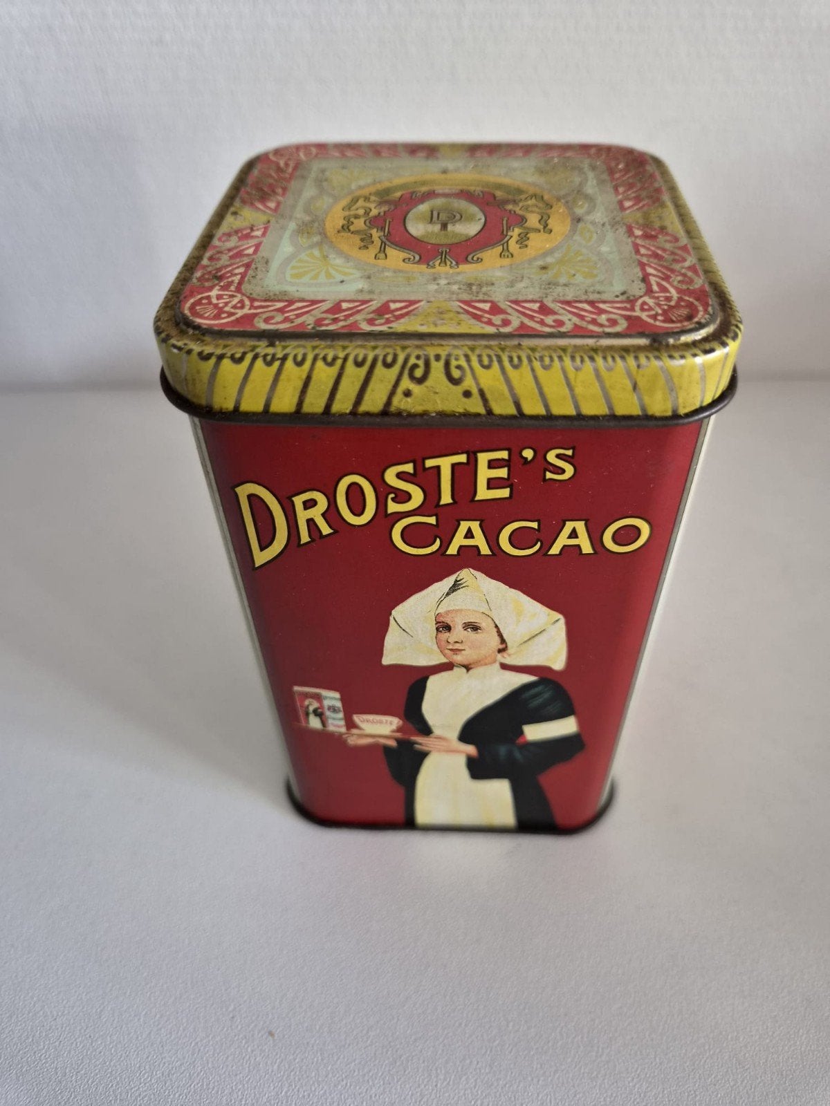 Prachtig Vintage Droste Cacao Blik (ca. 1935 - 1950), Ophalen of Verzenden, Gebruikt, Overige, Droste