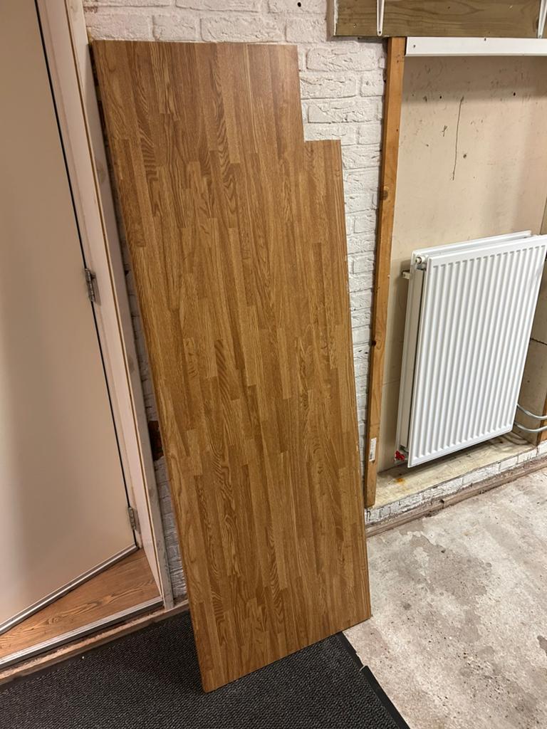 Barblad eikenfineer ca 180x60cm, Ophalen, Zo goed als nieuw