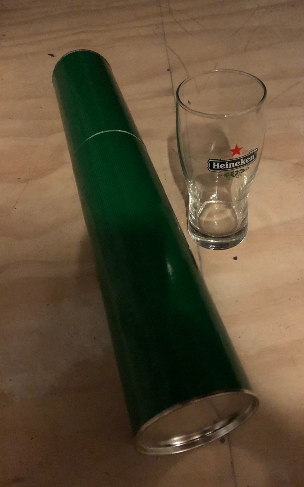 Heineken City Galaxy ellipse bierglazen (3st/koker), Ophalen of Verzenden, Nieuw, Glas of Glazen, Heineken