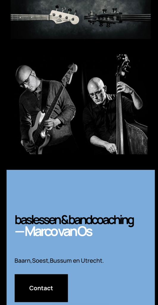 Basgitaar en Contrabas lessen, Privéles, Tokkelinstrumenten