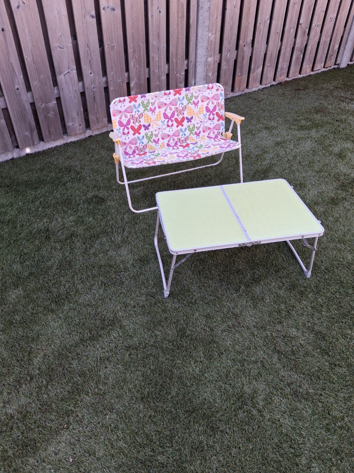 retro kinderbankje en tafel, Ophalen, Campingstoel