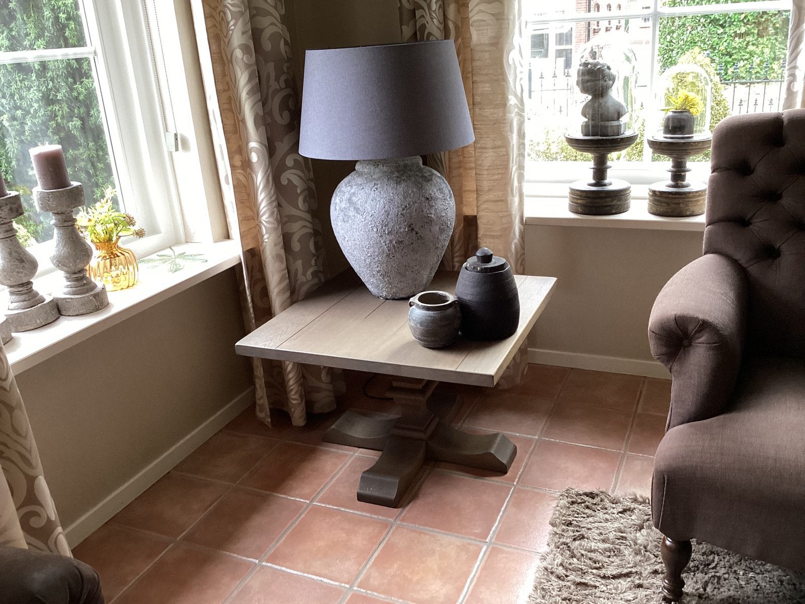 Bijzettafel, Huis en Inrichting, Vierkant, 55 tot 75 cm, Zo goed als nieuw, Ophalen