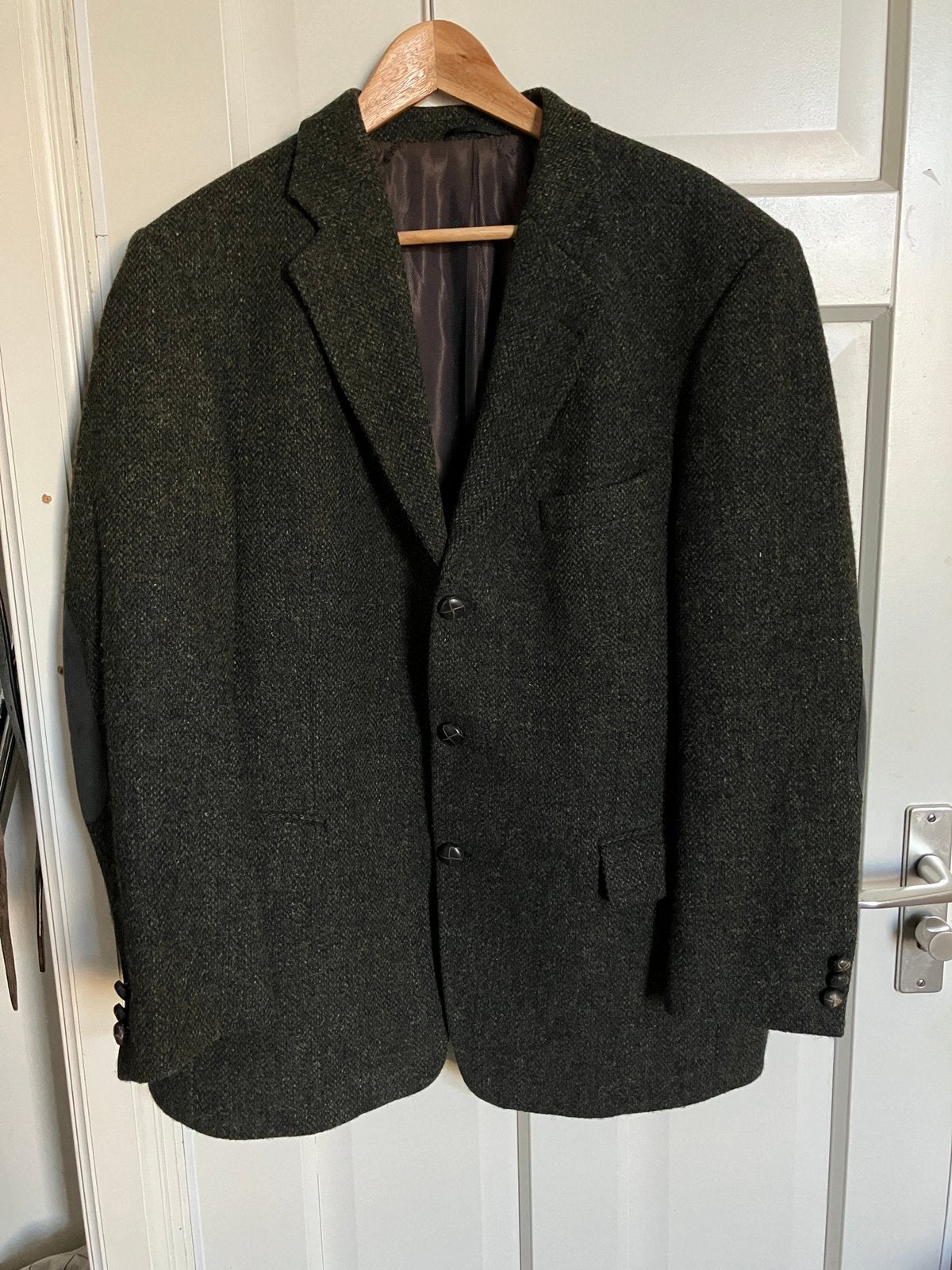 Harris Tweed Barutti colbert donkergroen maat 50 / L, Ophalen of Verzenden, Zo goed als nieuw, Maat 48/50 (M), Groen